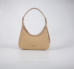 A petite women's handbag with an elegant design - beige