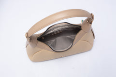 A petite women's handbag with an elegant design - beige