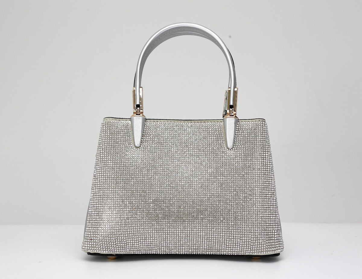 Large Soiree Handbag - Silver