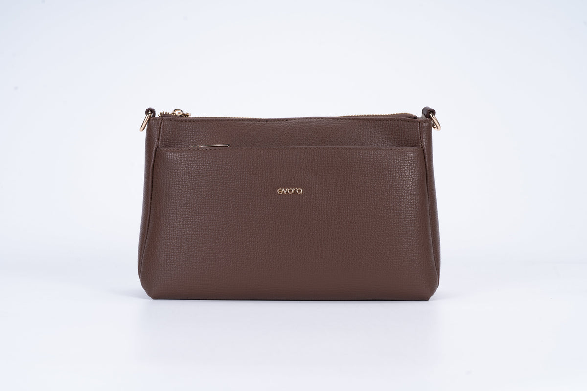 A shoulder bag for women that exudes an abundance of charm  - coffee