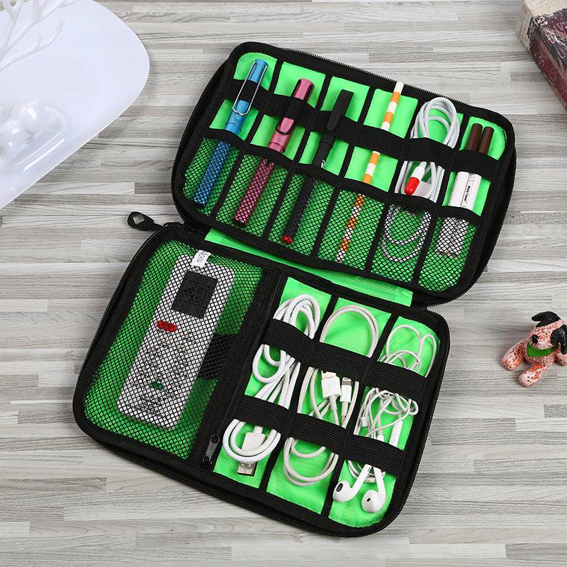Small Waterproof Cables Organizer Bag - Black