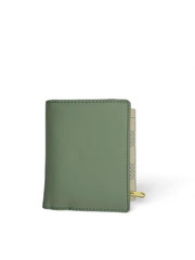 Small Leather Wallet with - Green